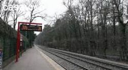 Haltestelle KVB-Linie 1 Frankenforst (Köln-Bensberg) Haltestelle KVB-Linie 1 Frankenforst (Köln-Bensberg)
