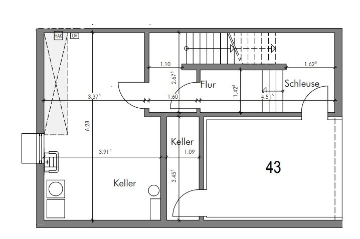 Grundriss Keller